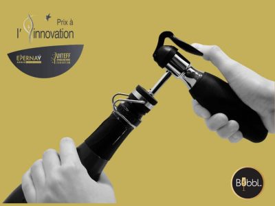 Conservation du Champagne ouvert Bubbl. prix de l'innovation Viteff